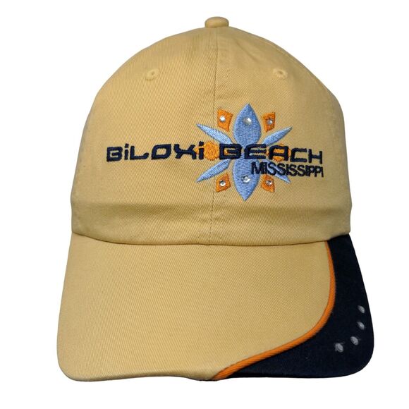 Biloxi Beach Mississippi Strapback Hat Multicolor OSFA Embroidered Bling - Picture 1 of 7